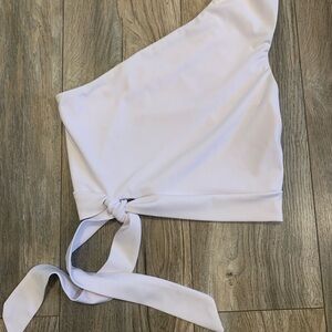 Vestidos One-Shoulder White Top - Size S